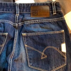 People's Liberation Dark Blue Cropped Ankle Jeans